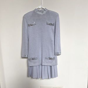 Elegant St. John by Marie Gray 2 piece Skirt and Tunic Embellished